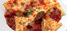Ravioli gevuld met rundvlees