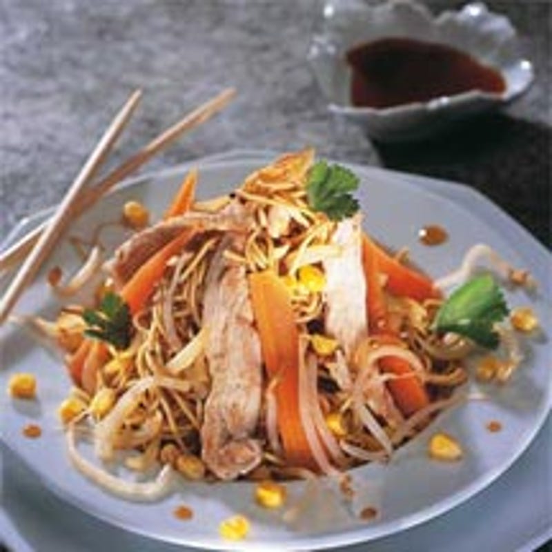 Foto van Chinese noedels met kalkoen door WW