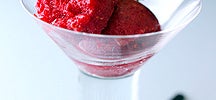 Sorbet van rode vruchten