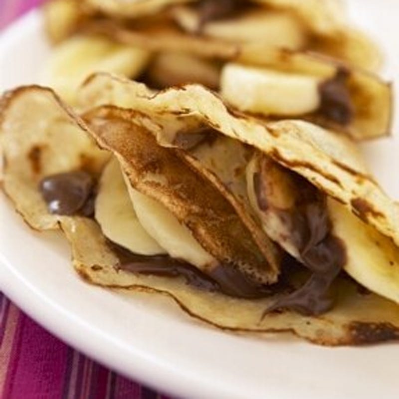 Foto van Crêpes met Nutella en banaan door WW