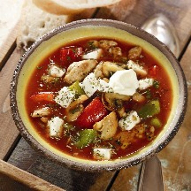 Foto van Gyrossoep met kruidenfeta door WW