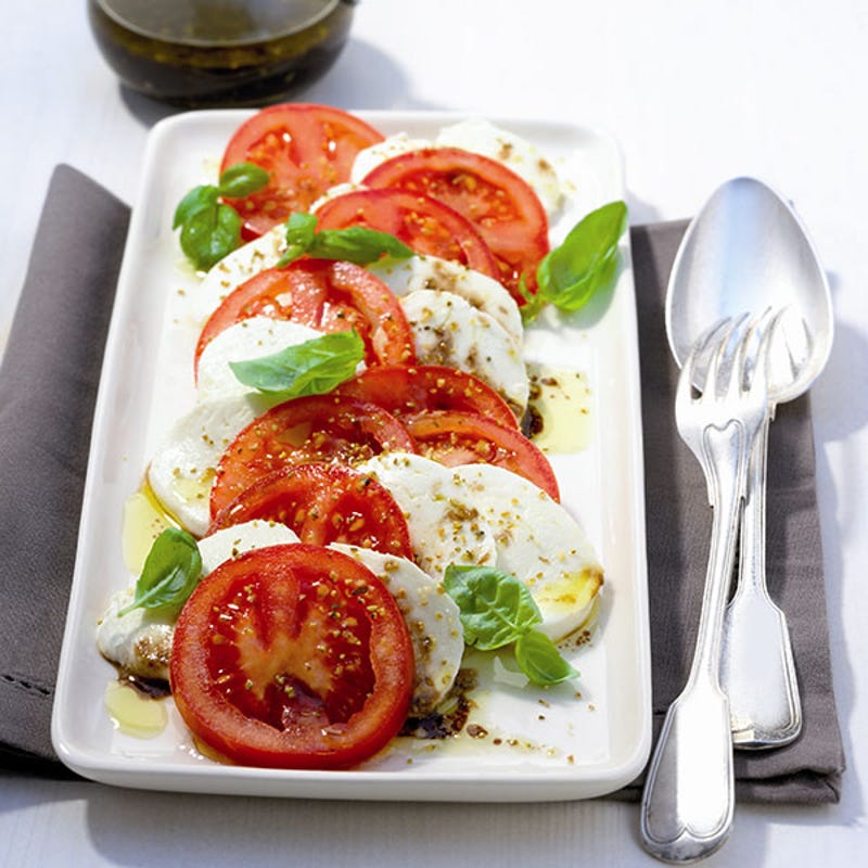 Foto van Tomaat met mozzarella door WW