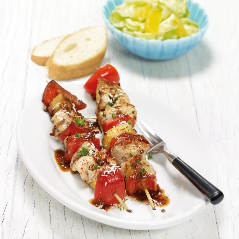 Foto van Caraïbische kippenbrochette door WW