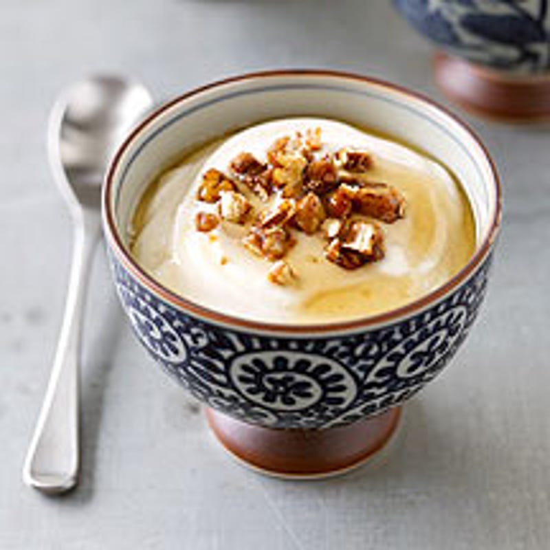 Foto van Hangop met gekaramelliseerde pecannoten door WW