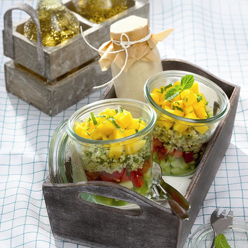 Foto van Laagjessalade met couscous door WW