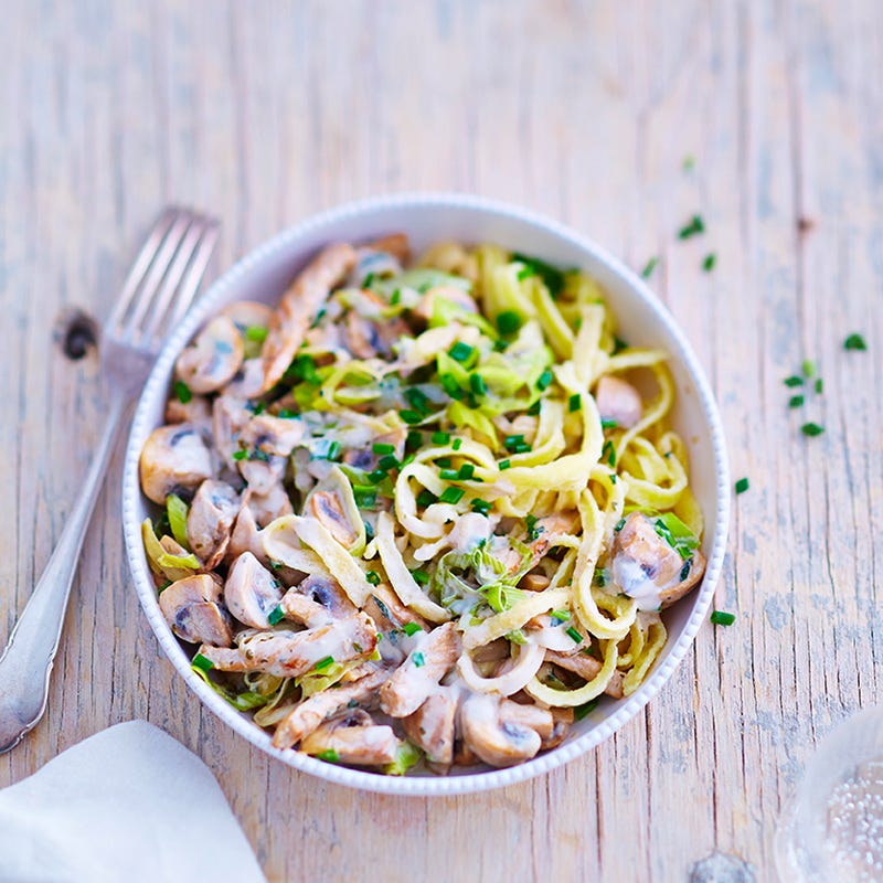 Foto van Tagliatelle met varkensreepjes door WW