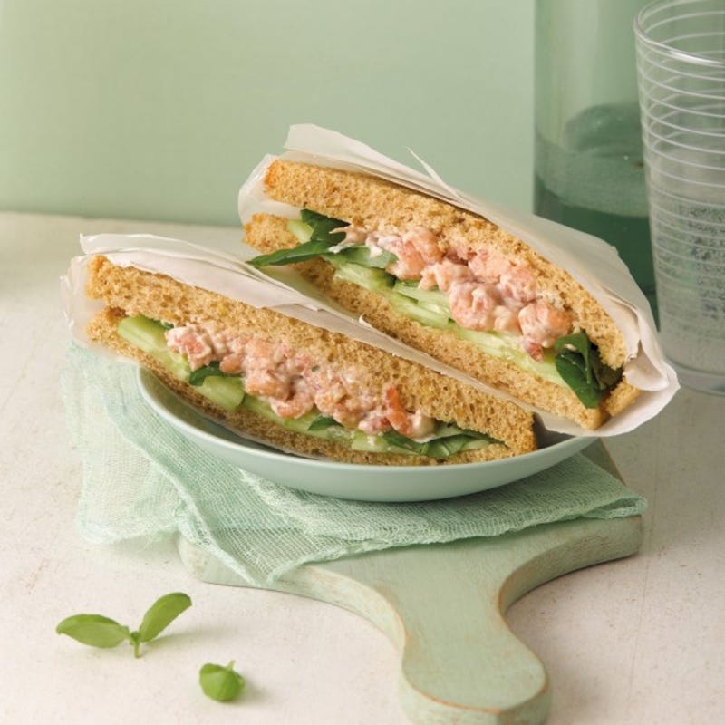 Foto van Tramezzini met Noordzeegarnalen door WW