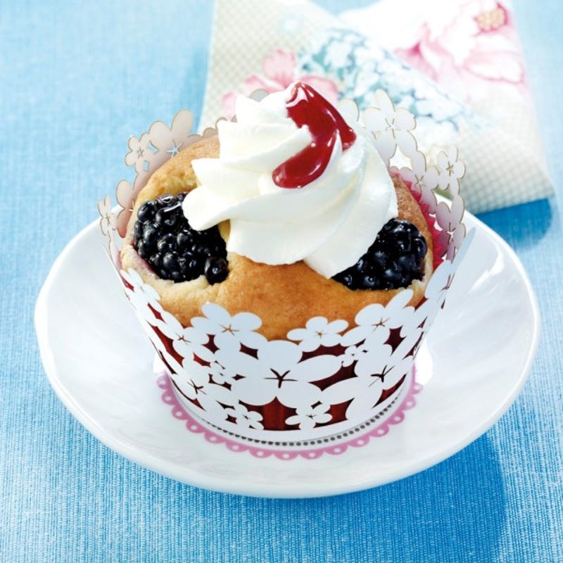 Foto van Fruitige bramencupcakes door WW