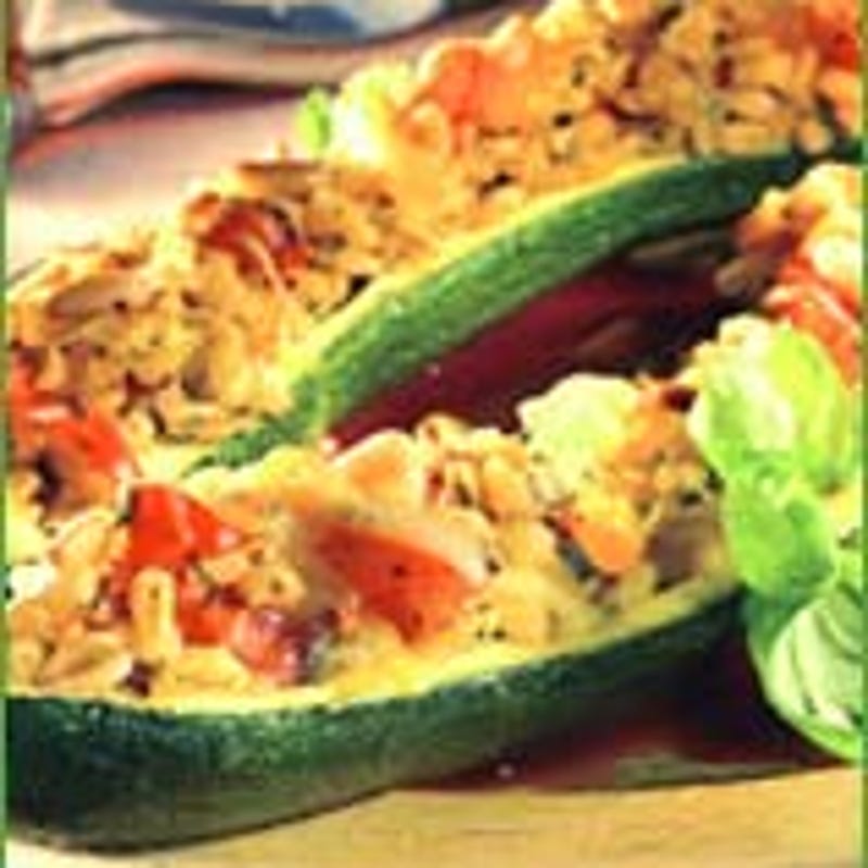 Foto van Gevulde courgettes met pijnboompitten door WW