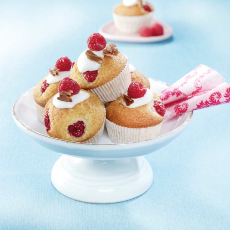 Foto van Frambozen-mascarponemuffins door WW