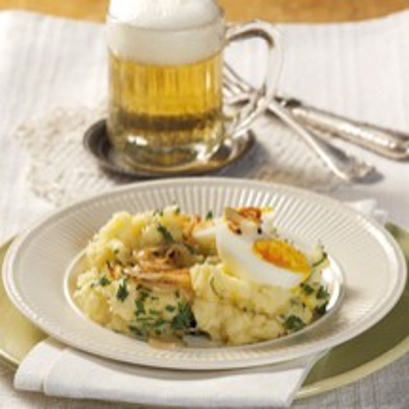 Foto van Knolselderij-aardappelpuree met ei door WW