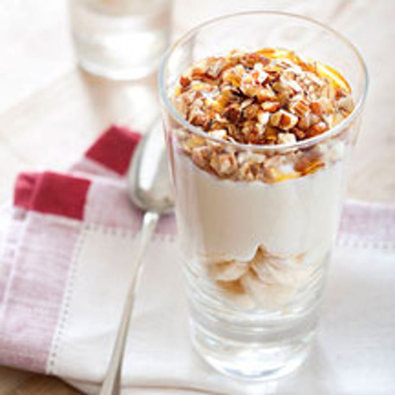 Foto van Banaan met muesli door WW