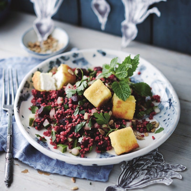 Foto van Taboulé van rode biet met feta door WW