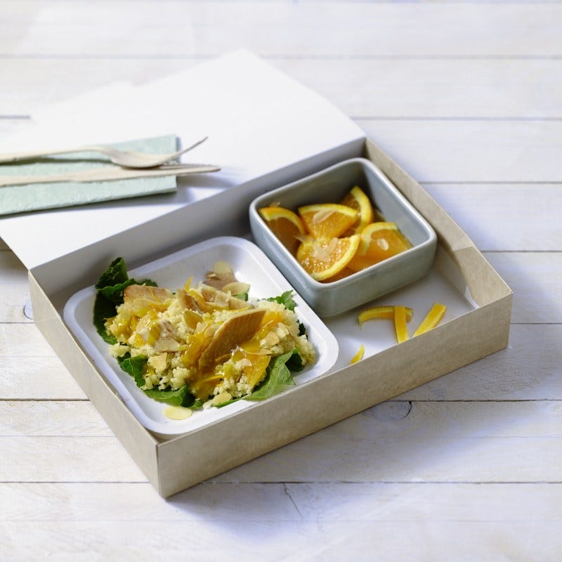 Foto van Sinaasappelcouscous met gerookte forel door WW