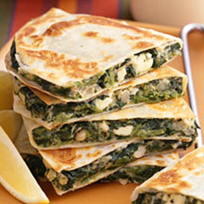 Foto van Quesadillas met spinazie en feta door WW