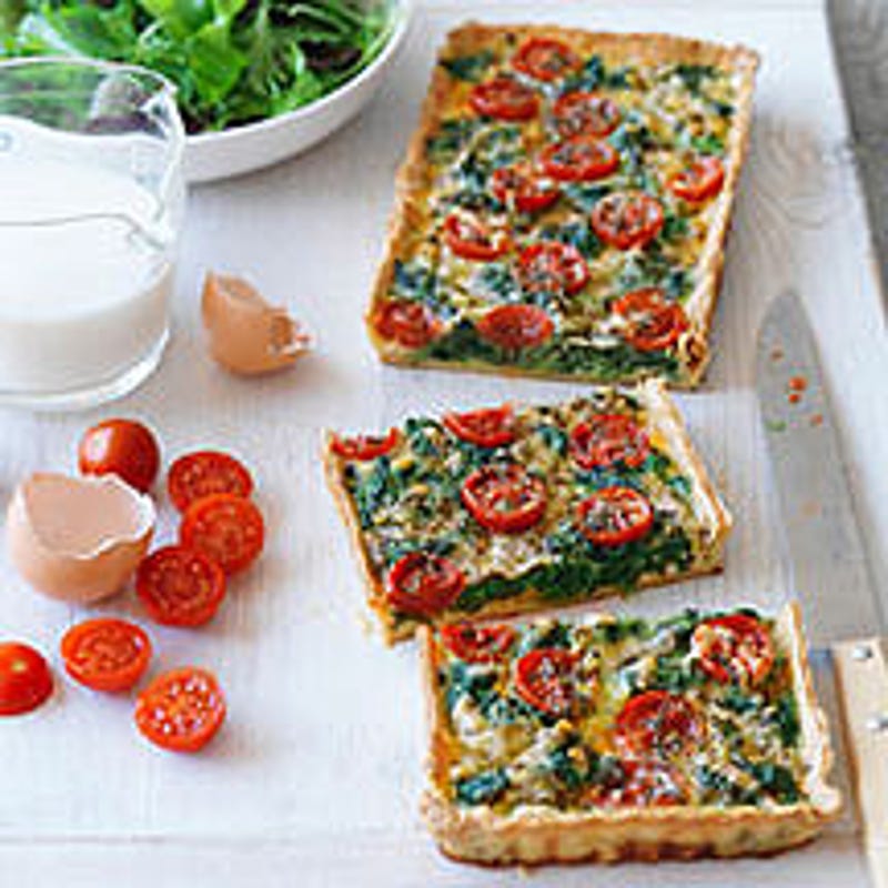 Foto van Quiche met spinazie en kaas door WW