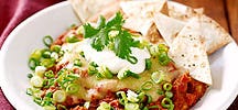 Nachos met bonen, tomaten en kaas