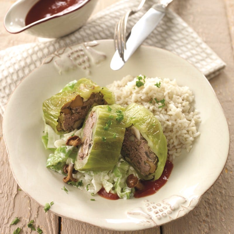 Foto van Koolrolletjes met champignontartaarvulling door WW