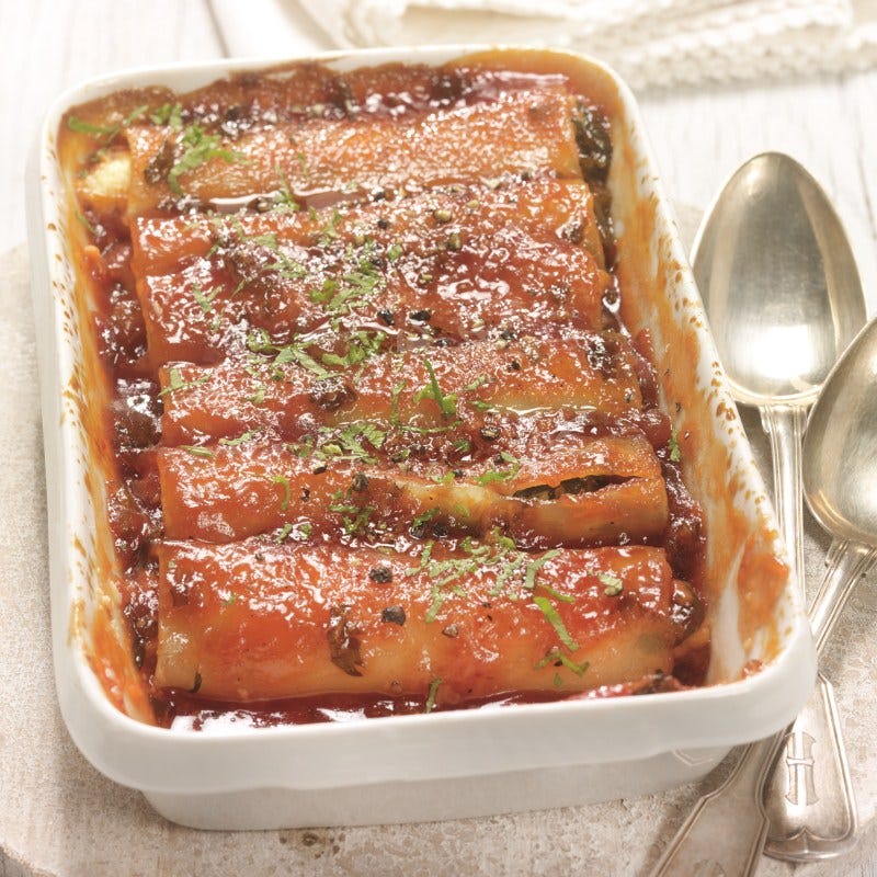 Foto van Cannelloni met spinazie al forno door WW
