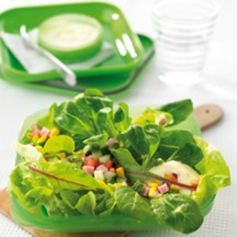 Foto van Frisse salade met currydressing door WW