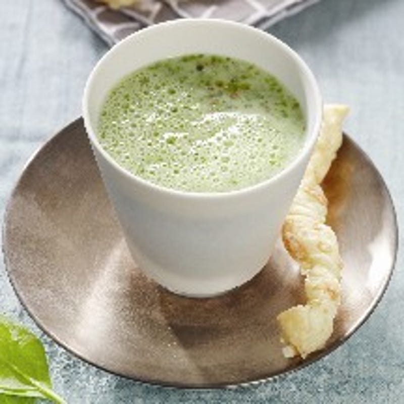 Foto van Spinaziesoep met kaasstengels door WW