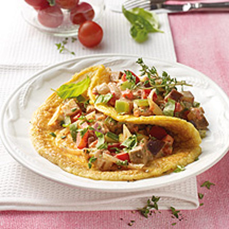 Foto van Omelet met ratatouille door WW