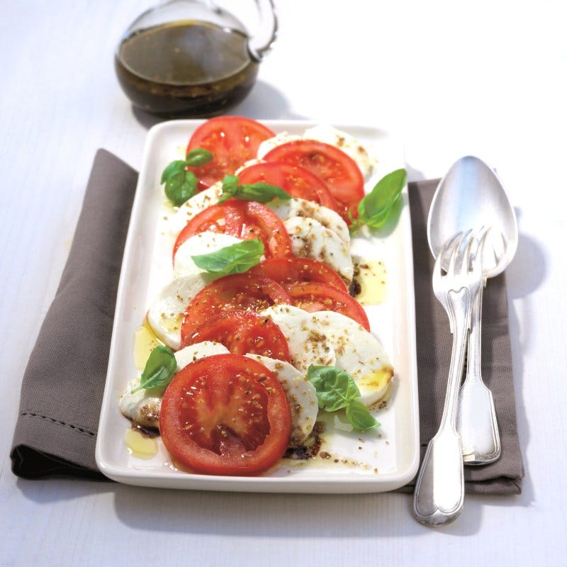 Foto van Tomaat met mozzarella door WW