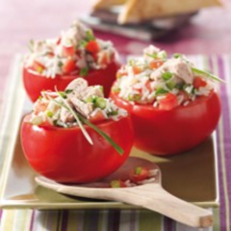 Foto van Gevulde tomaten met tonijn door WW