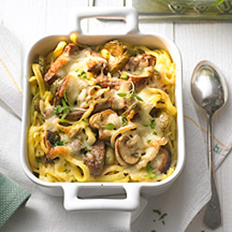 Foto van Pastaovenschotel met rosbief door WW