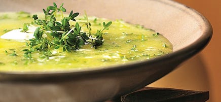 Aardappel-tuinkerssoep