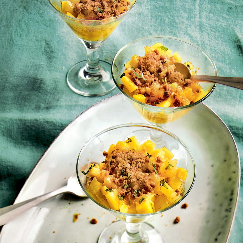 Mini-crumble mangue ananas