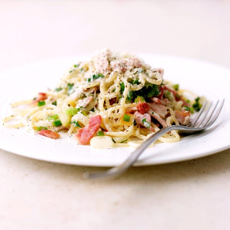 Foto van Spaghetti carbonara door WW