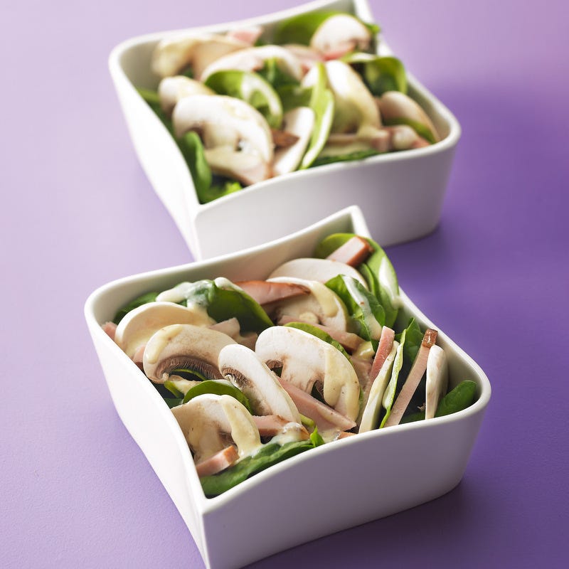 Photo de/du Crudités d'épinards et de champignons par WW