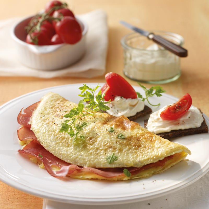 Foto van Omelet met ham door WW