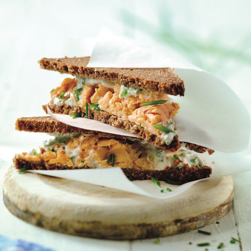 Foto van Zalmsandwich door WW