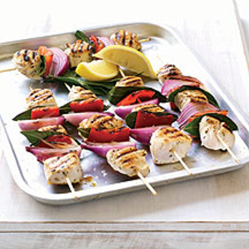 Photo de/du Brochettes de poulet souvlaki par WW