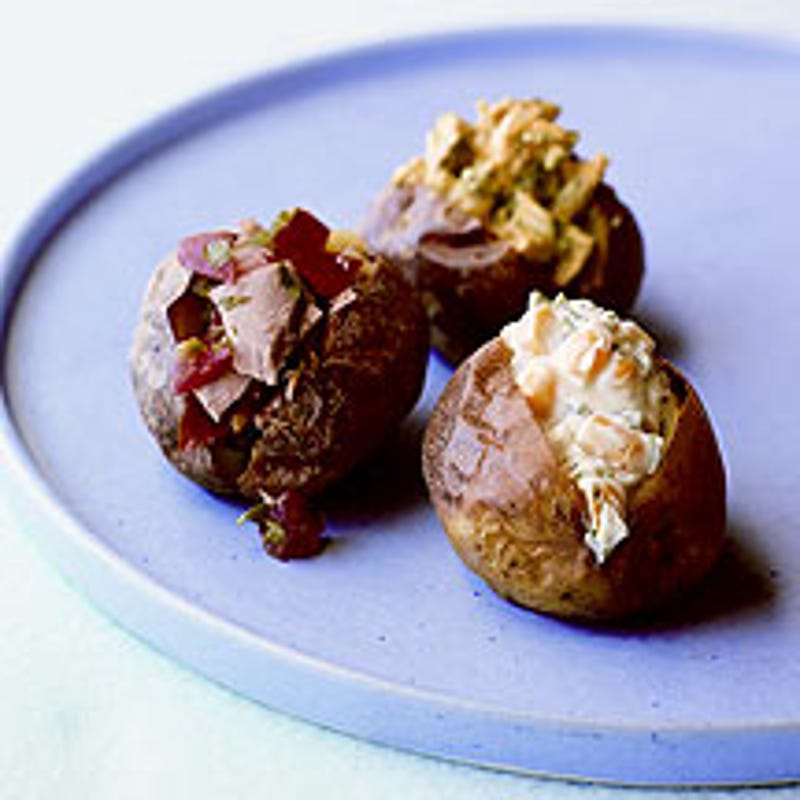 Foto van Gepofte aardappeltjes met diverse vullingen door WW