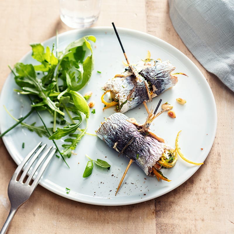 Sardines farcies au basilic