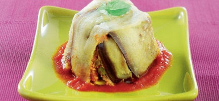 Timbale d'aubergine