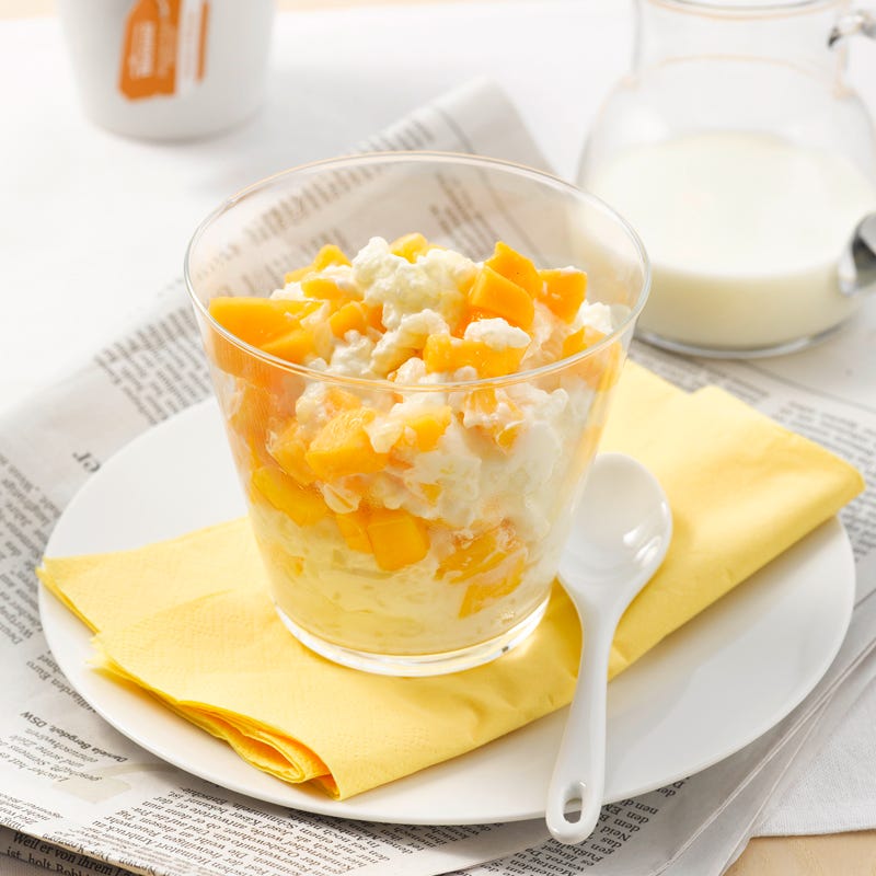 Rijstyoghurt met mango