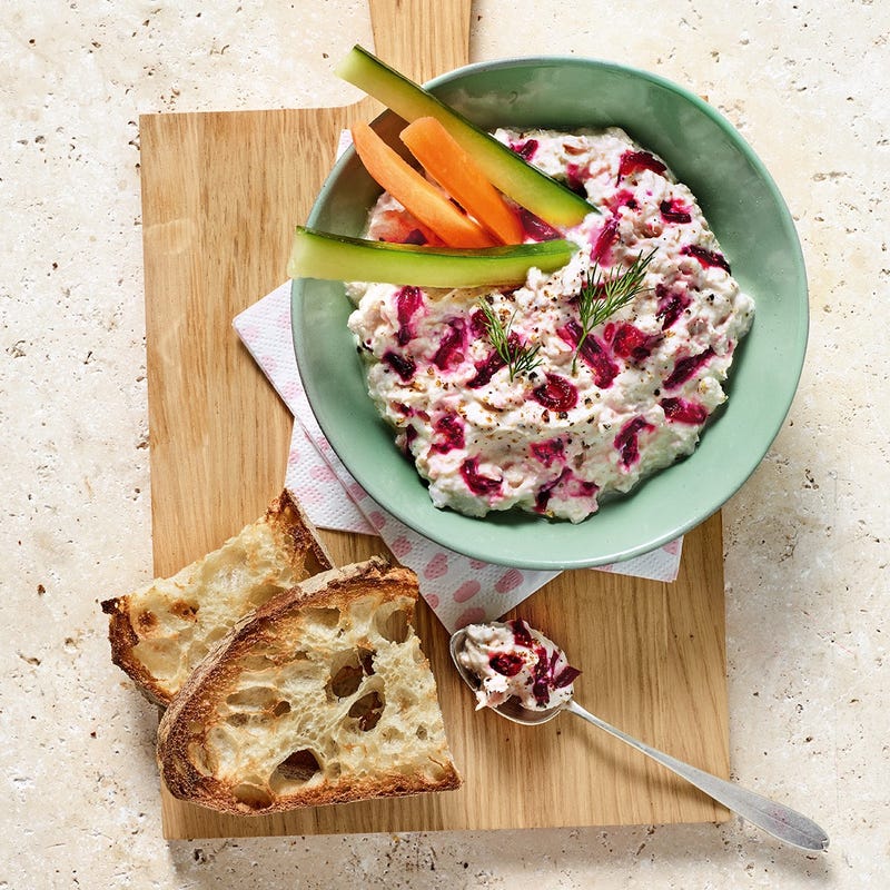 Rillettes de thon à la betterave