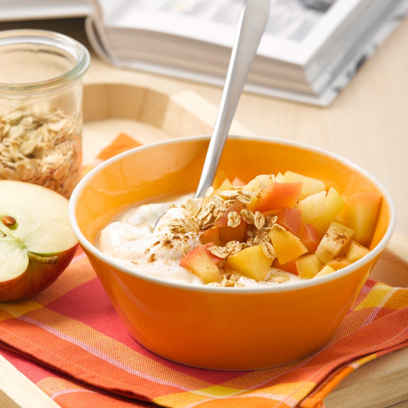 Foto van Warme appel met kaneel en bananenkwark door WW