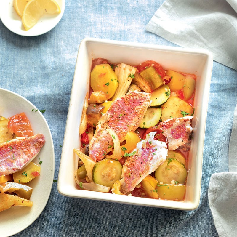 Photo de/du Ratatouille safranée aux rougets par WW