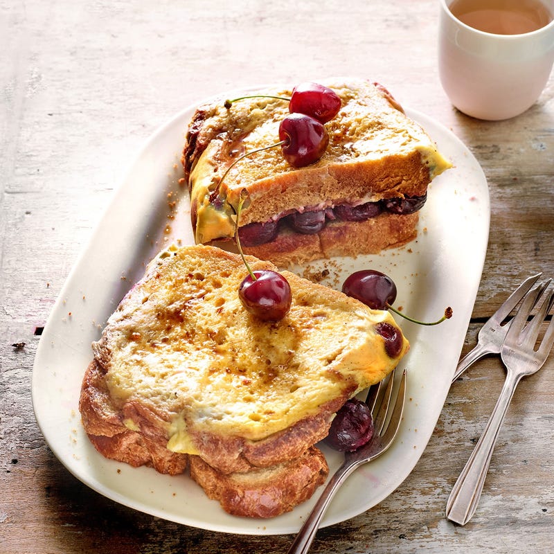 Flan brioché aux cerises