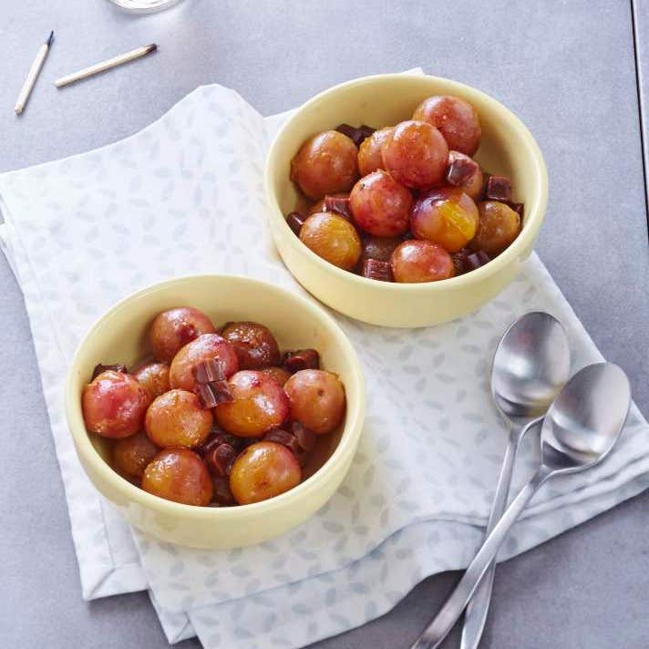 Poêlées de mirabelles flambées