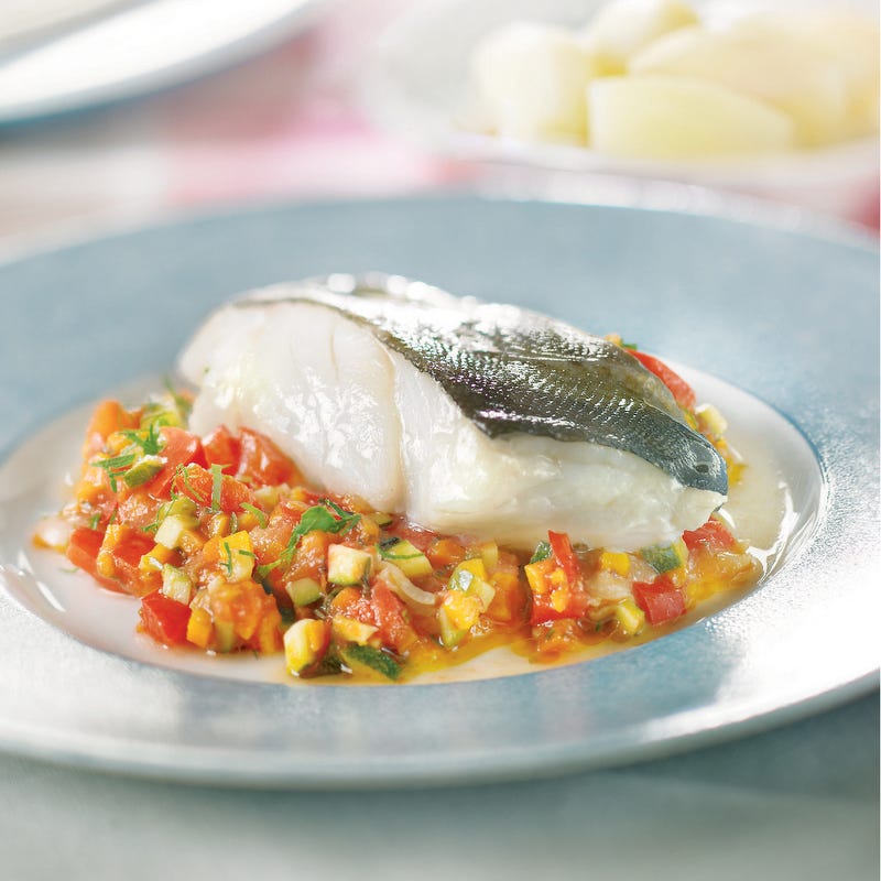 Photo de/du Cabillaud et caponata par WW