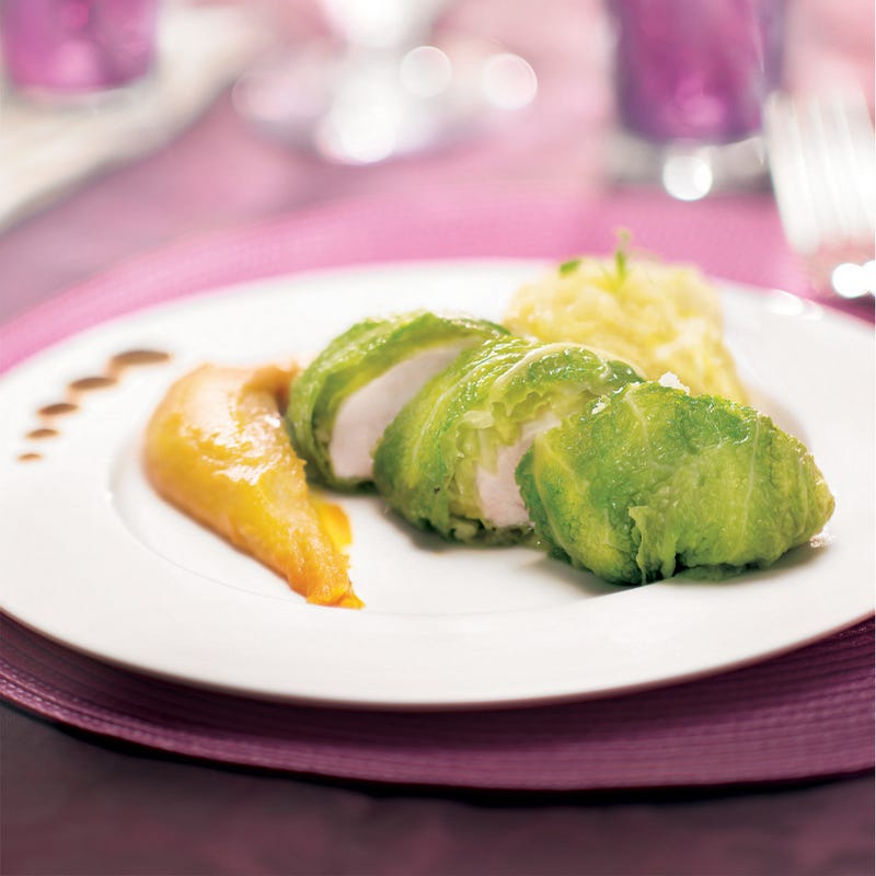 Photo de/du Papillote de chou et volaille par WW