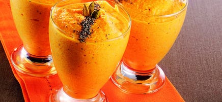 Mousse de carottes au pavot