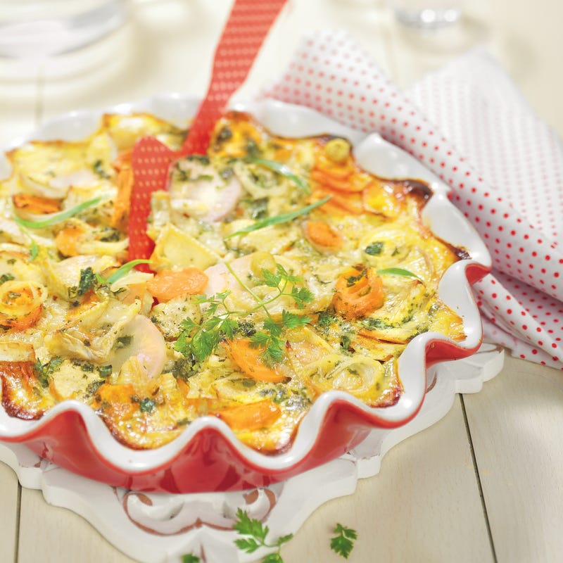 Photo de/du Clafoutis primeur au chèvre par WW