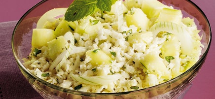 Taboulé de chou-fleur à la menthe